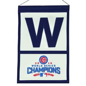 Chicago Cubs 2016 World Series Champions Wool Banner